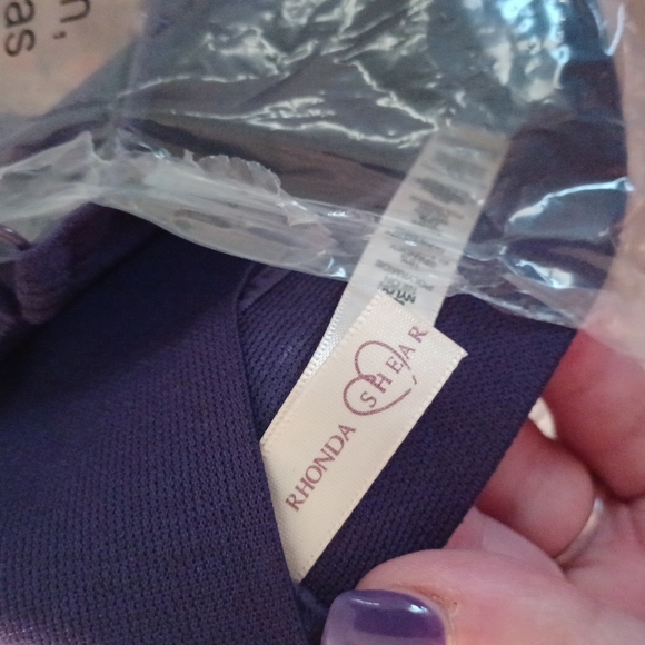 Brand new open package Rhonda shear 2x purple and pink multi color bra - Picture 3 of 3